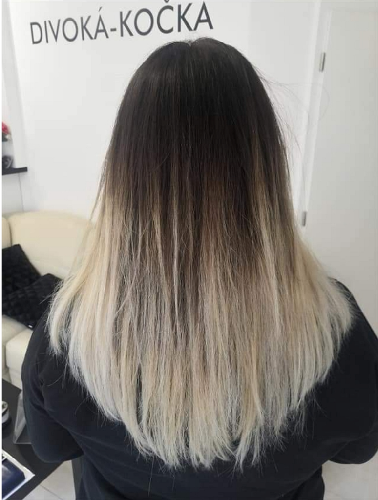 Dlouhé vlasy s jemným přechodem